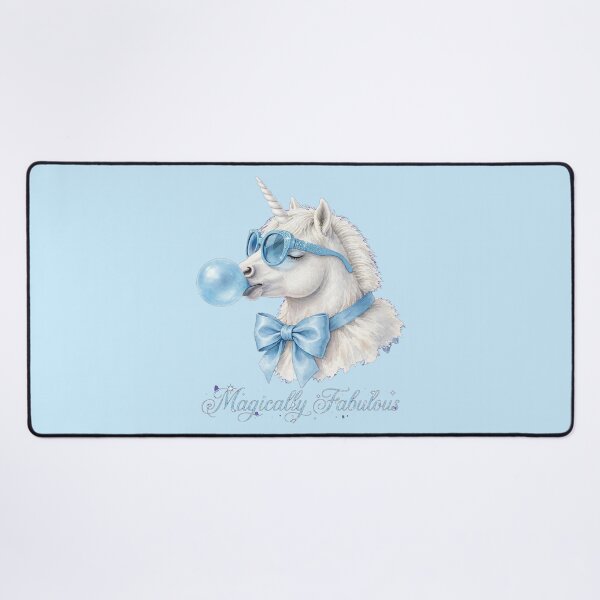Item preview, Magically Fabulous Blue Unicorn - Cute Blue Coquette Unicorn designed and sold by Vibe-Vary.