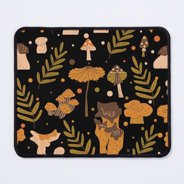 Item preview, Dark Academia Whimsical Woodland Mushroom Fern Folk Art designed and sold by FestivityFinds.