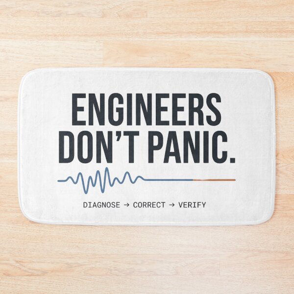 Item preview, Engineers Don't Panic Troubleshooting Engineering Humor designed and sold by Amr Darwish Graphic designer.