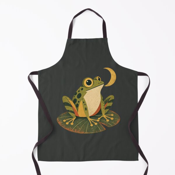 Item preview, Vintage Frog Moonlit Pond Retro Nature Art designed and sold by AmiGraph.