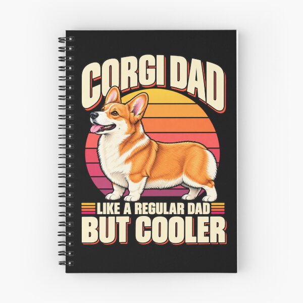 Item preview, Corgi Dad Art for Men Boys Father of Corgis Welsh Corgi Dad T-Shirt designed and sold by Trendably.