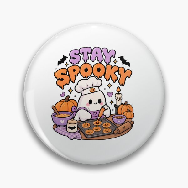 Item preview, Stay Spooky Cute Ghost Baking Halloween Cookies designed and sold by Artistprinter.