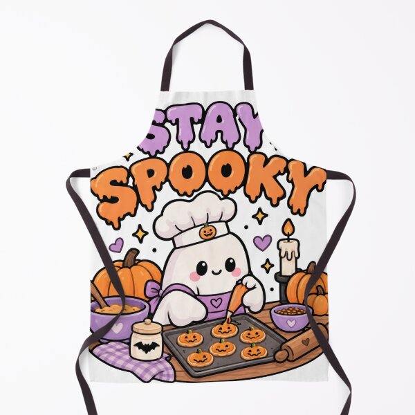 Item preview, Stay Spooky Cute Ghost Baking Halloween Cookies designed and sold by Artistprinter.
