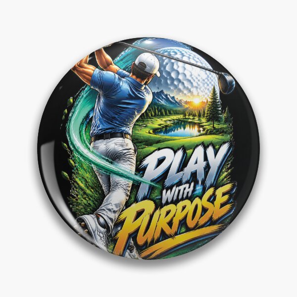 Item preview, Play With Purpose Golf Motivation Design designed and sold by M. Mamdouh Artworks.