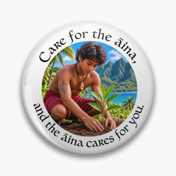 Item preview, Hawaii Conservation Chiasmus Proverb - Care for the ʻāina | Island Wisdom Art designed and sold by ShakaLife.org.