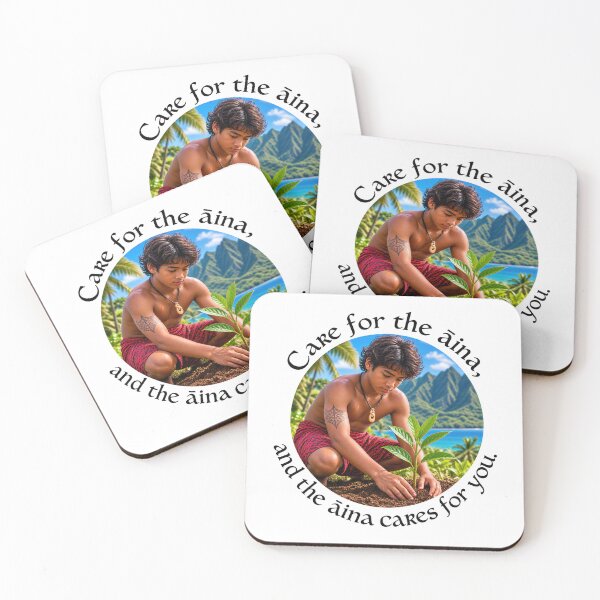 Item preview, Hawaii Conservation Chiasmus Proverb - Care for the ʻāina | Island Wisdom Art designed and sold by ShakaLife.org.
