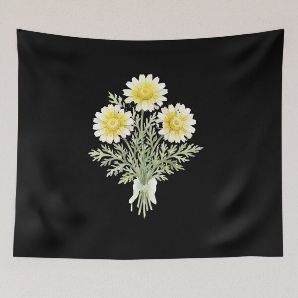 Item preview, Vintage Watercolor Daisy Flower Bouquet Art designed and sold by bvdesignart.