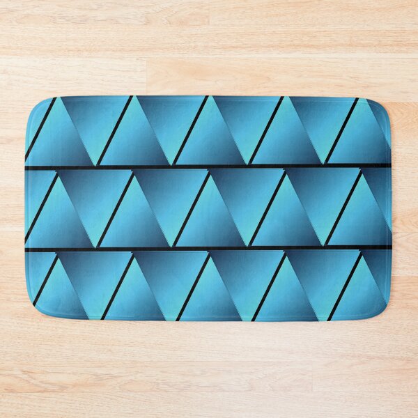 Item preview, Geometric Blue Triangles Abstract Pattern designed and sold by István Beresnyák.