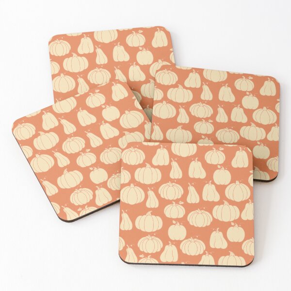 Item preview, Terracotta Orange Cream Vintage Pumpkin Gourd Autumn Pattern designed and sold by FestivityFinds.