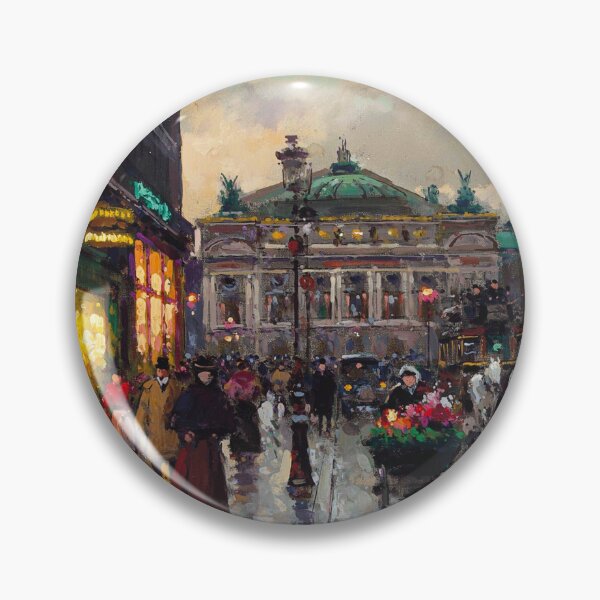 Item preview, Édouard Léon Cortès - Avenue de l'Opera après la pluie, Paris Opera House landscape painting designed and sold by Jéanpaul  Ferro.