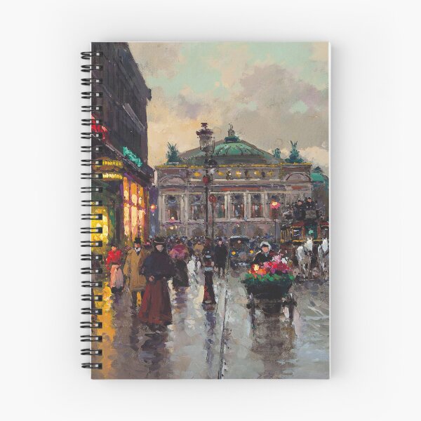 Item preview, Édouard Léon Cortès - Avenue de l'Opera après la pluie, Paris Opera House landscape painting designed and sold by Jéanpaul  Ferro.