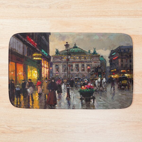 Item preview, Édouard Léon Cortès - Avenue de l'Opera après la pluie, Paris Opera House landscape painting designed and sold by Jéanpaul  Ferro.