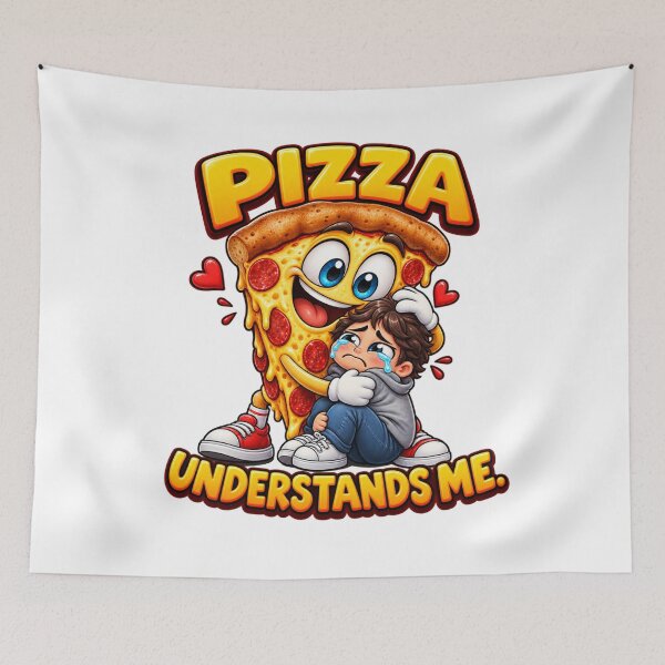 Item preview, Pizza Understands Me – Funny Pizza Lover Design designed and sold by SmilefromAlex.