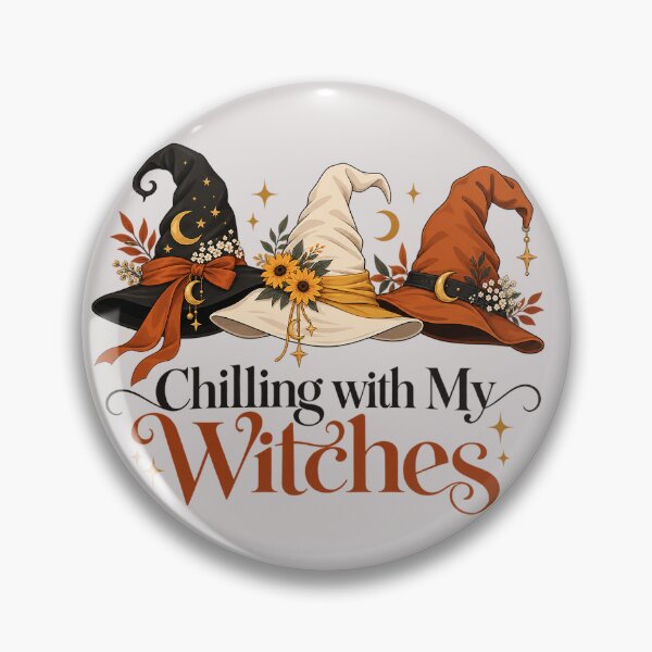 Item preview, Chilling with My Witches Minimalist Witch Hats Halloween Besties Design designed and sold by MotiveStuff.
