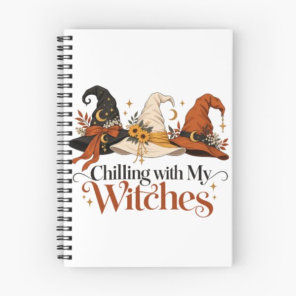 Item preview, Chilling with My Witches Minimalist Witch Hats Halloween Besties Design designed and sold by MotiveStuff.