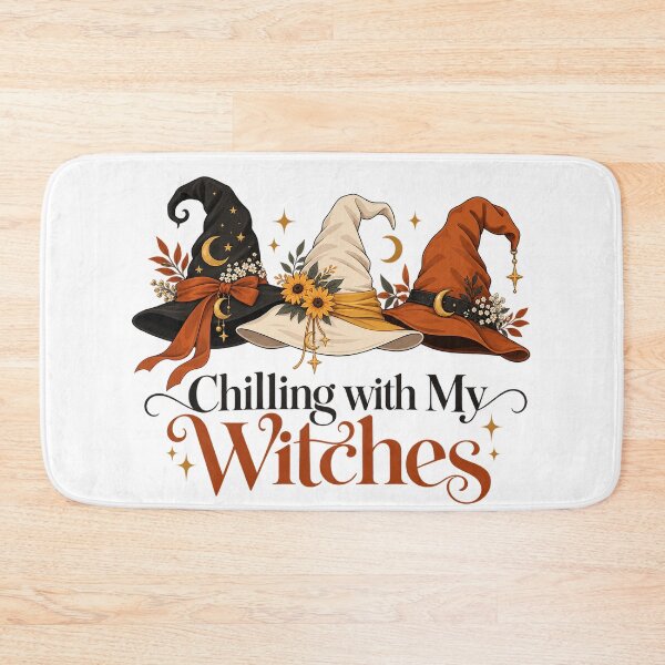 Item preview, Chilling with My Witches Minimalist Witch Hats Halloween Besties Design designed and sold by MotiveStuff.