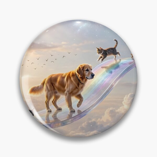 Item preview, Rainbow Bridge Pet Memorial Celestial Animals In Heaven designed and sold by Sybille-Yates.
