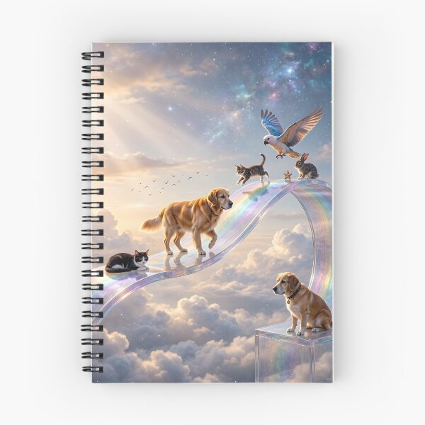 Item preview, Rainbow Bridge Pet Memorial Celestial Animals In Heaven designed and sold by Sybille-Yates.