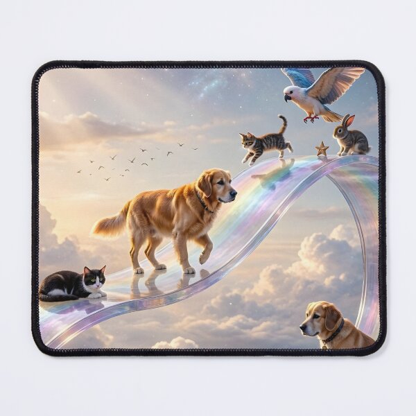 Item preview, Rainbow Bridge Pet Memorial Celestial Animals In Heaven designed and sold by Sybille-Yates.
