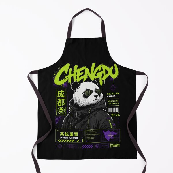 Item preview, Chengdu Cyberpunk Panda 2026 - Sichuan Glitch Techwear Streetwear designed and sold by Eagle Vision Designs.