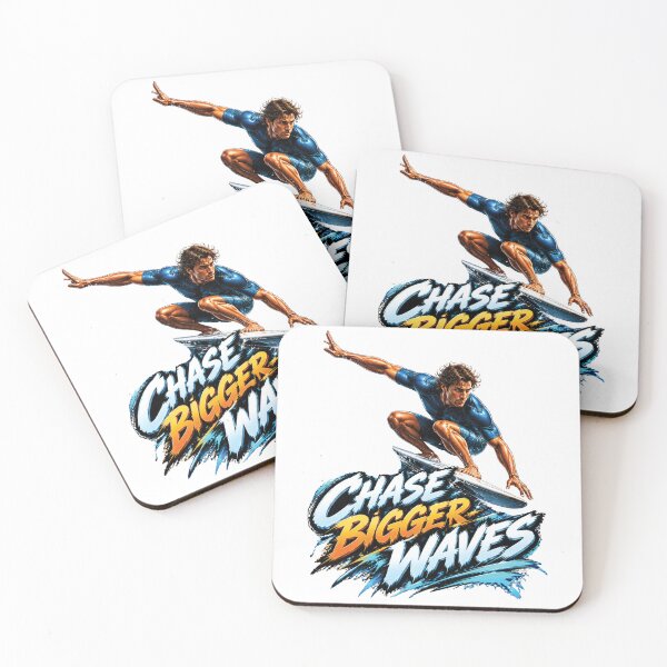 Item preview, Chase Bigger Waves Surfing Motivation Design designed and sold by M. Mamdouh Artworks.