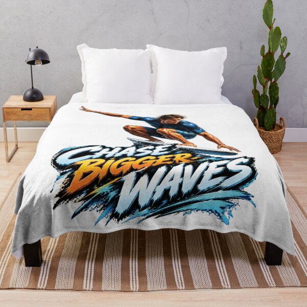 Item preview, Chase Bigger Waves Surfing Motivation Design designed and sold by M. Mamdouh Artworks.
