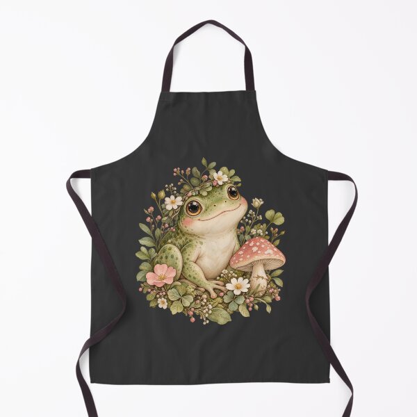 Item preview, Cottagecore Frog Whimsical Floral Mushroom Nature Art designed and sold by AmiGraph.