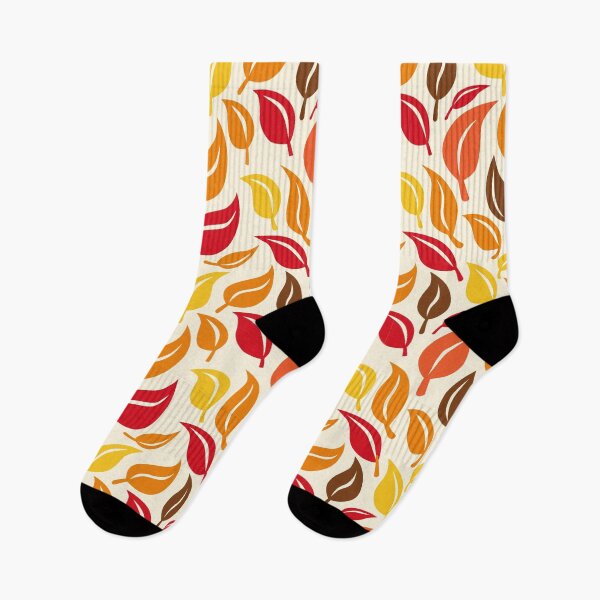 Item preview, Retro Autumn Leaf Falling Foliage Warm Cream Pattern designed and sold by FestivityFinds.