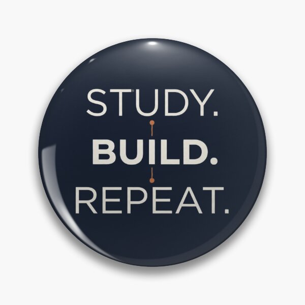Item preview, Study Build Repeat Engineering Student Minimalist Design designed and sold by Amr Darwish Graphic designer.