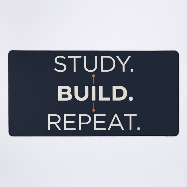 Item preview, Study Build Repeat Engineering Student Minimalist Design designed and sold by Amr Darwish Graphic designer.