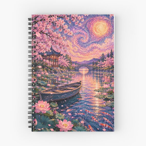 Item preview, Moonlit Lotus Garden Boat designed and sold by marbelelunar.