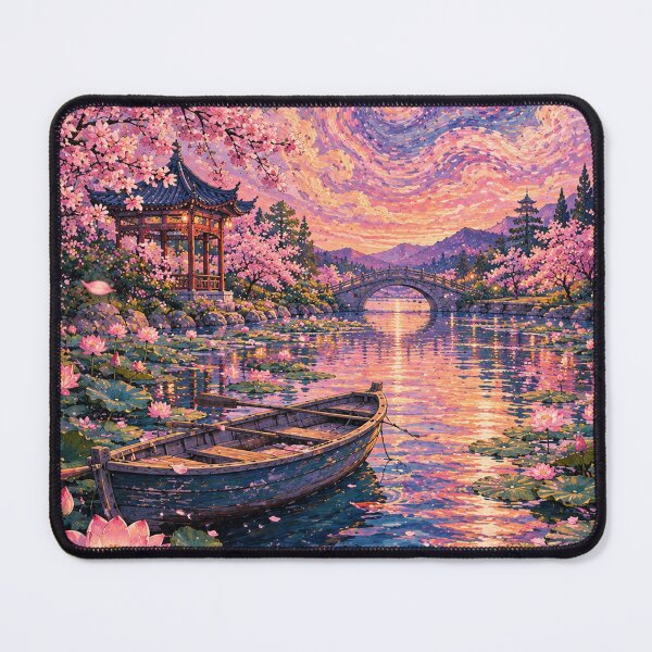 Item preview, Moonlit Lotus Garden Boat designed and sold by marbelelunar.