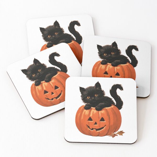 Item preview, Black Cat Pumpkin designed and sold by Helenaphotoart.