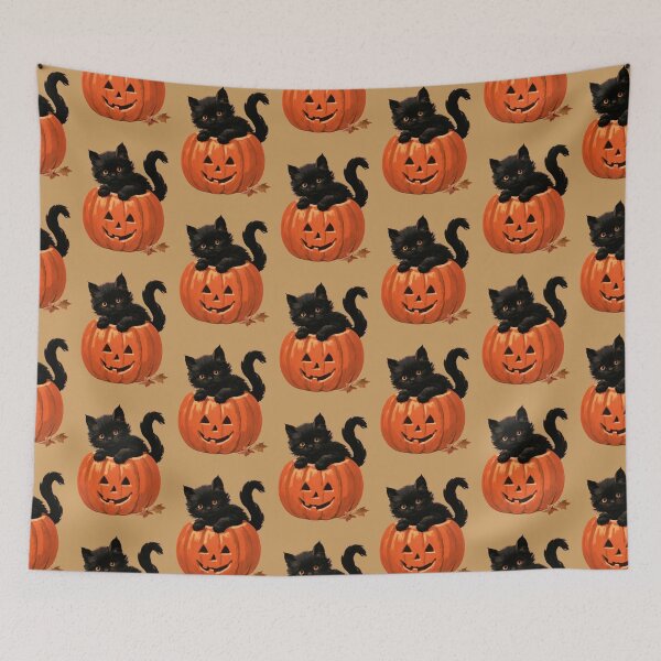Item preview, Black Cat Pumpkin designed and sold by Helenaphotoart.