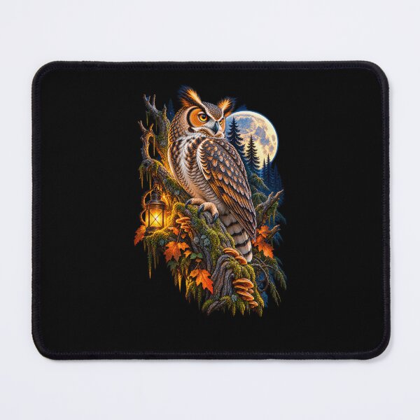 Item preview, Owl in Mystical Nighttime Forest Moonlit Woodland Wildlife Design designed and sold by RockitBaby.