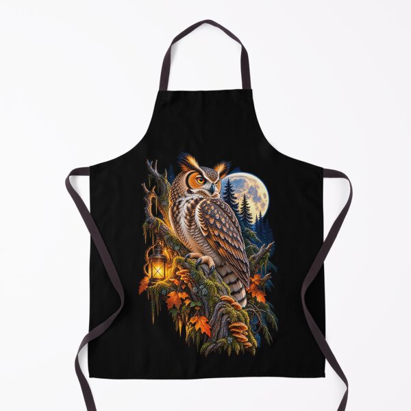 Item preview, Owl in Mystical Nighttime Forest Moonlit Woodland Wildlife Design designed and sold by RockitBaby.