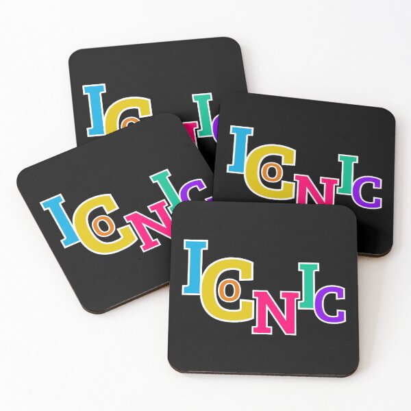Item preview, Iconic Colorful Typography Design designed and sold by Detroja Typography.