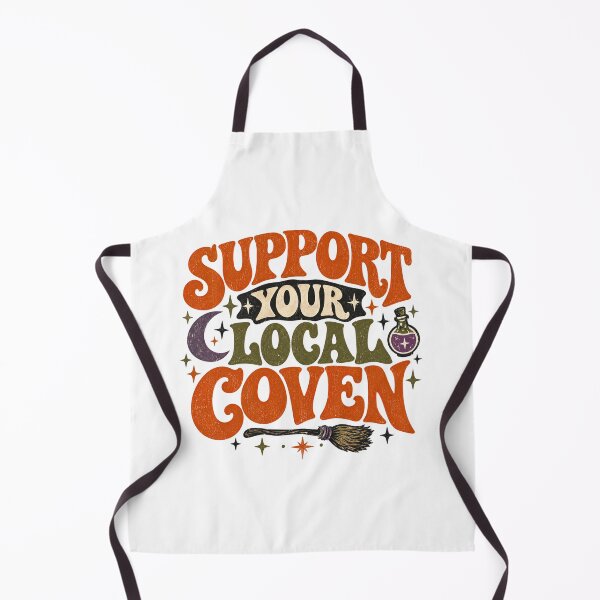 Item preview, Support Your Local Coven Retro Witch Halloween Shirt designed and sold by PhelipeCasanova.