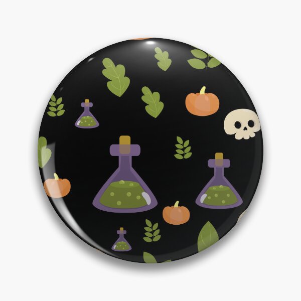 Item preview, Cute Halloween Witch Potion Bottle Skull Pumpkin designed and sold by FestivityFinds.