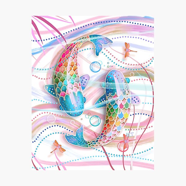 Rainbow Koi II Photographic Print