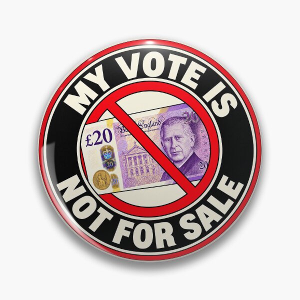 Item preview, ⭐ MY VOTE IS NOT FOR SALE COLLECTION ⭐- GBP - POUND - Charles III Version designed and sold by WheelieGdArt.