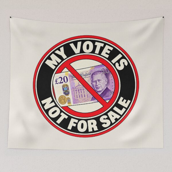 Item preview, ⭐ MY VOTE IS NOT FOR SALE COLLECTION ⭐- GBP - POUND - Charles III Version designed and sold by WheelieGdArt.