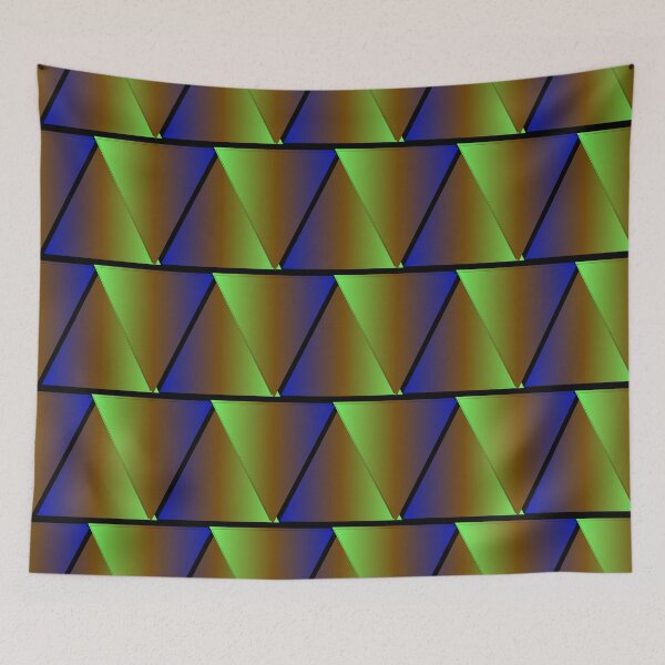 Item preview, Geometric Triangles Abstract Pattern Earthy Tones designed and sold by István Beresnyák.