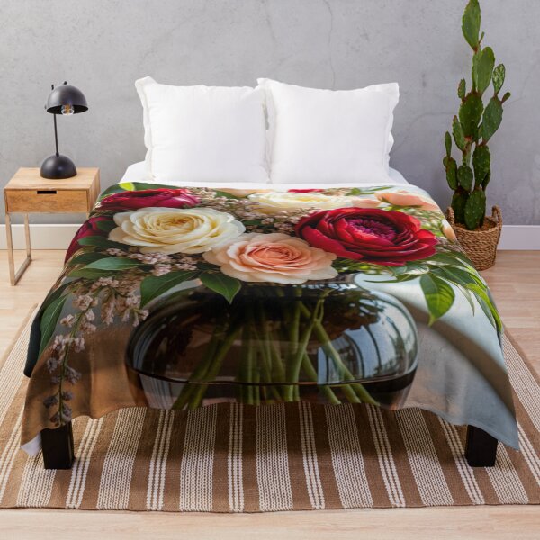 Item preview, Romantic Rose Bouquet - Elegant Floral Home Decor designed and sold by nhk999.