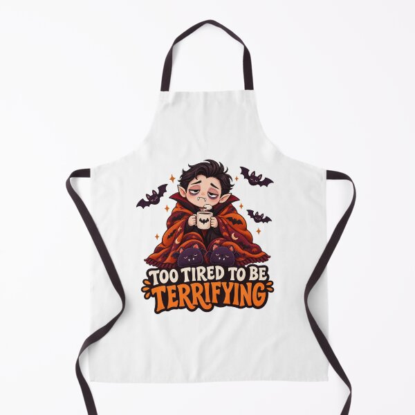 Item preview, Too Tired to Be Terrifying Halloween Vampire designed and sold by Pixanova.