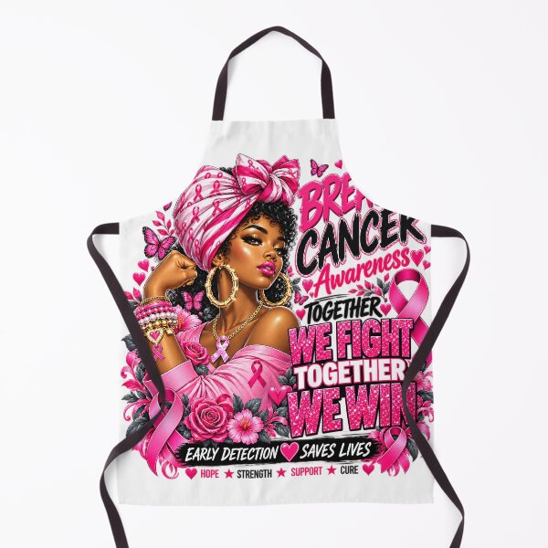 Item preview, Breast Cancer Awareness Black Woman Pink Ribbon Fight designed and sold by VGAfanatic.