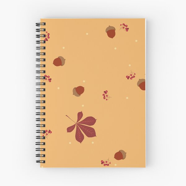 Item preview, Minimalist Autumn Chestnut Leaf Acorn Golden Yellow designed and sold by FestivityFinds.
