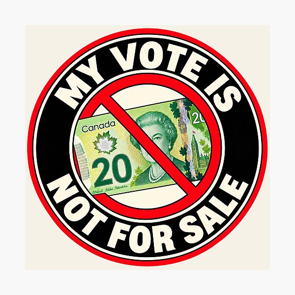 Item preview, ⭐ MY VOTE IS NOT FOR SALE COLLECTION ⭐- CAD - Canadian Dollar designed and sold by WheelieGdArt.