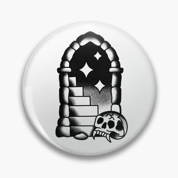 Item preview, Old school style magic door tattoo designed and sold by xlkx.