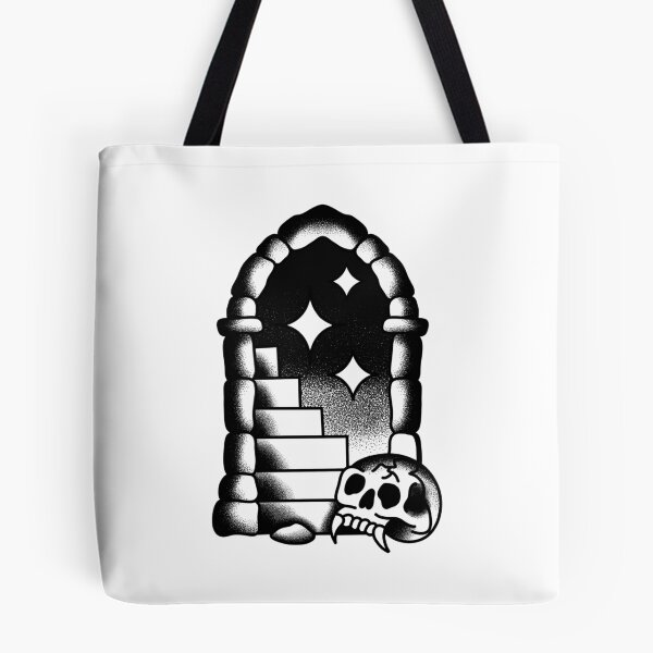 Item preview, Old school style magic door tattoo designed and sold by xlkx.